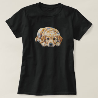 T-shirt Chiot mignon aux yeux tristes qui manque son propr