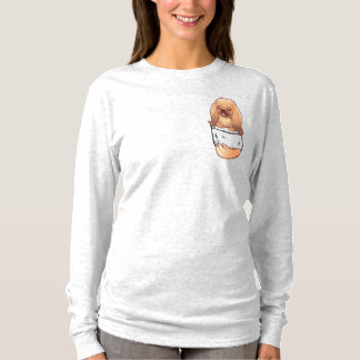 T-shirt Chiot mignon de Pekingese de poche