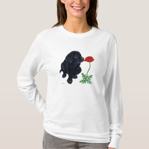T-shirt Chiot noir de Labrador