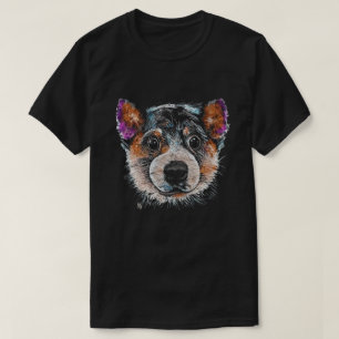 T-shirt Chiot Peint