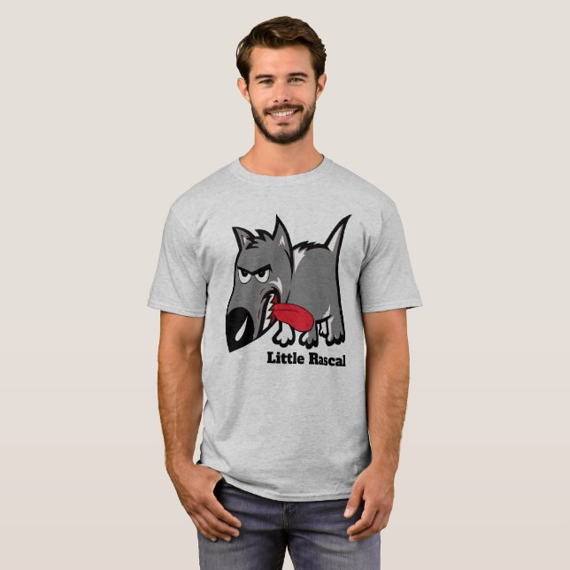 T-shirt Chiot personnalisé petit par vaurien des textes (Devant entier)