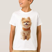 Chiot Pomeranian Cozy Sweater Automne Enfants