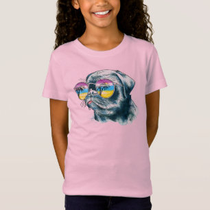 T-Shirt Chiot tropical d'aquarelle
