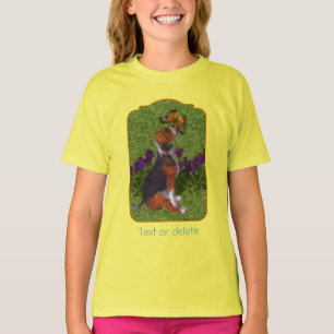 T-shirt Chiots Beagle Papillons Art Canin Personnalisé