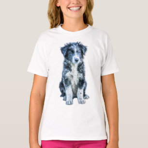T-shirt Chiots Berger Australien Merle Bleu Mignons pour E