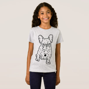 T-Shirt Chiots Bouledogue Français coeur French Bulldog