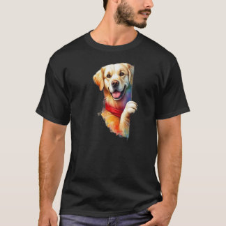 T-shirt Chiots Cogne-Cogne : Retriever Joie Dorée/Éclabous