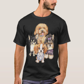 T-shirt Chiots mignons et duveteux - Bébés toutous minuscu