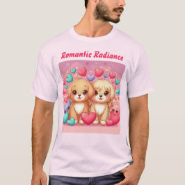 T-shirt Chiots mignons romantiques : Saint Valentin Specia