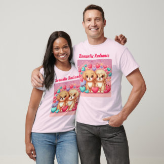 T-shirt Chiots mignons romantiques : Saint Valentin Specia