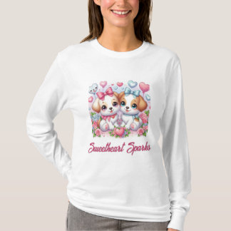 T-shirt Chiots mignons : Saint Valentin Spécial