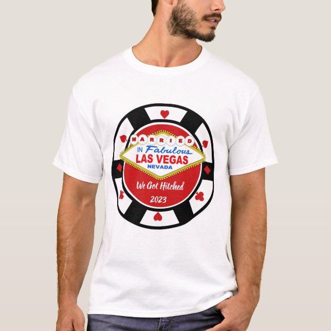 T-shirt Chip à Vegas Poker (Devant)