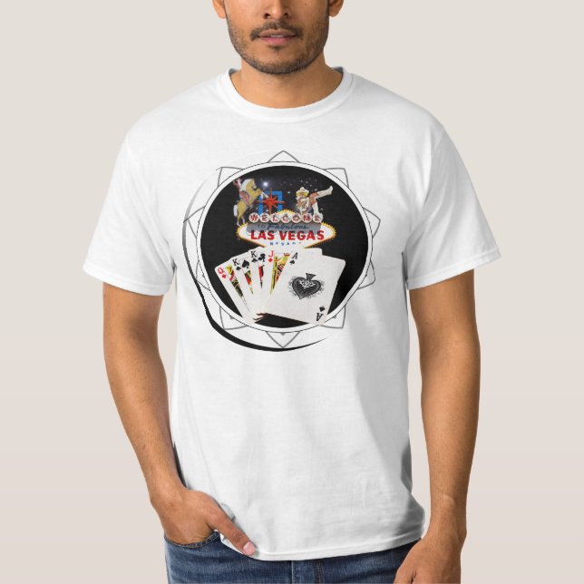 T-shirt Chip Black Poker Affiche de bienvenue (Devant)