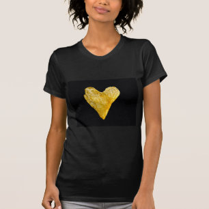 T-shirt Chip de pomme de terre en forme de coeur
