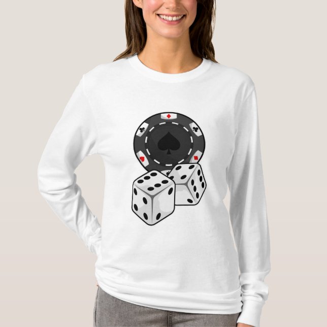 T-shirt Chip & Dice pour Poker (Devant)