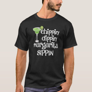 T-shirt Chipin Dippin Margaritas Boire Hommes Coctail Part