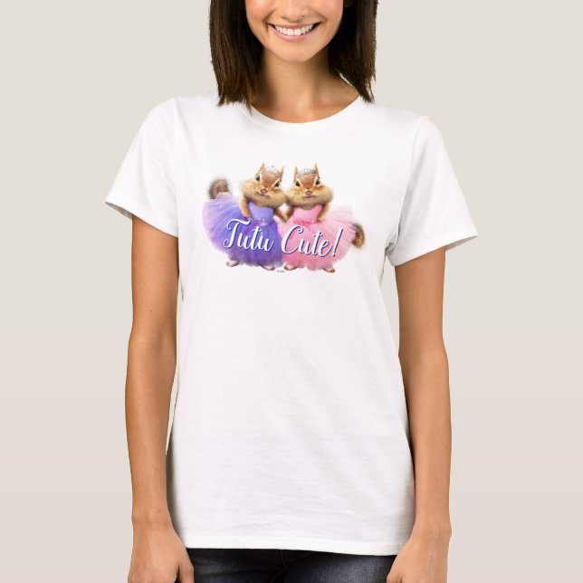 T-shirt Chipmunk Ballerina Duo (Devant)