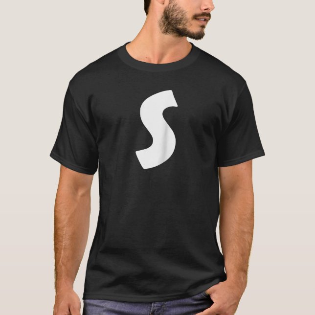 T-shirt Chipmunk Carnival Group Costume Lettre S Bleu Hall (Devant)