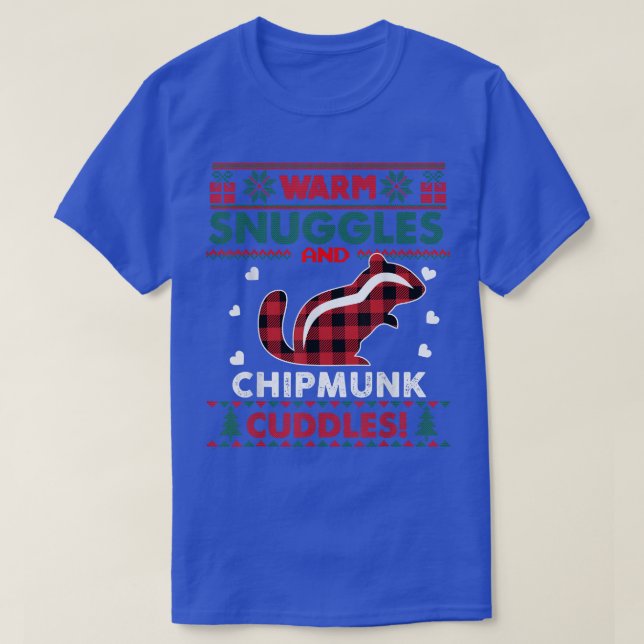 T-shirt Chipmunk Lover Pajama Cadeaux Chipmunk Ugly Christ (Design devant)