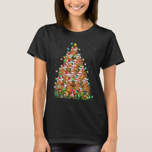 T-shirt Chipmunk Xmas Lights Père Noël Chipmunk Christmas 