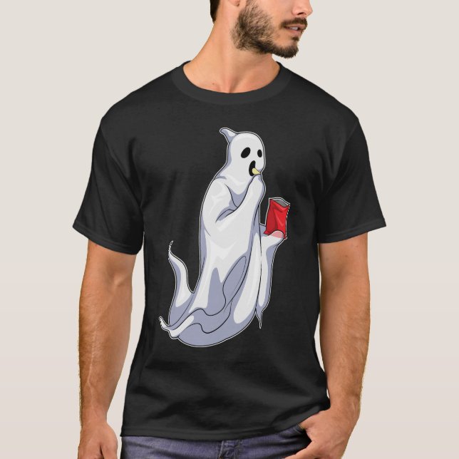 T-shirt Chips d'Halloween fantômes (Devant)