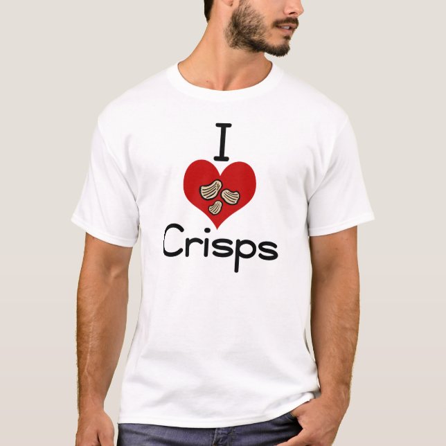 T-shirt Chips du l'amour-coeur I (Devant)