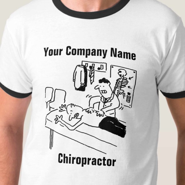 T-shirt Chiropractor traite un patient amusant dessin anim (Créateur téléchargé)