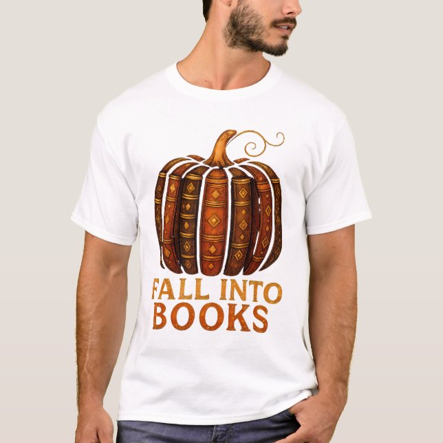 T-shirt Chirt Citrouille de livres - Lover Tee livre (Devant)