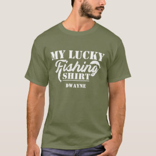 T-shirt Chirt de pêche à la ligne Lucky Funny Citation