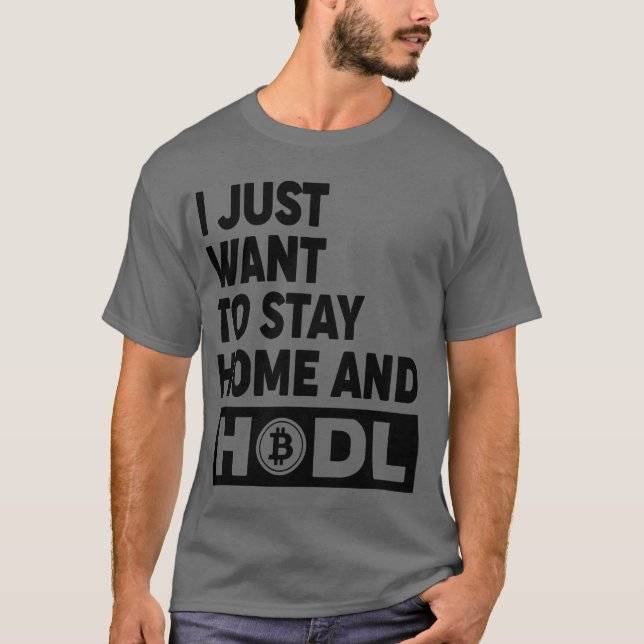 T-shirt Chirte cadeau Hodl Bitcoin Crypto (à deux côtés) (Devant)