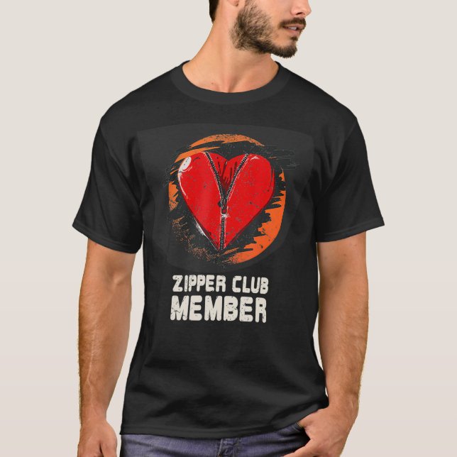 T-shirt Chirurgie cardiaque ouverte Chirt Survivant après  (Devant)