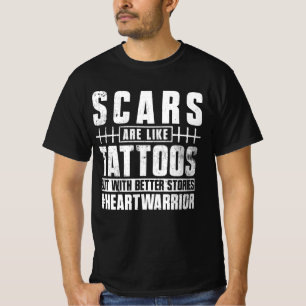 T-shirt Chirurgie cardiaque ouverte Les cicatrices des sur