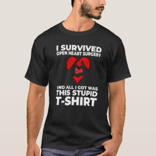 T-shirt Chirurgie Cardiaque Ouverte Pour Hommes Transplant