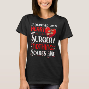 T-shirt Chirurgie cardiaque ouverte Survivant Contourner l