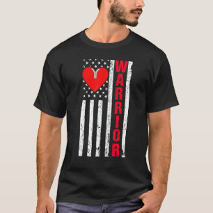 T-shirt Chirurgie cardiaque ouverte Survivant Guerrier car