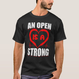 T-shirt Chirurgie cardiaque ouverte Survivor Bypass CHD Pa