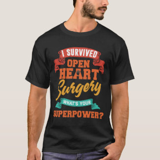 T-shirt Chirurgie cardiaque ouverte Survivved Quelle est v
