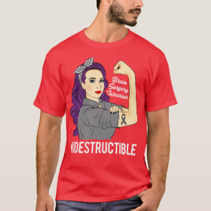 T-shirt Chirurgie Cerveau Guerrier Indestructible Sensibil