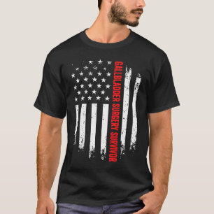T-shirt Chirurgie de la vessie à la galle survivant Drapea