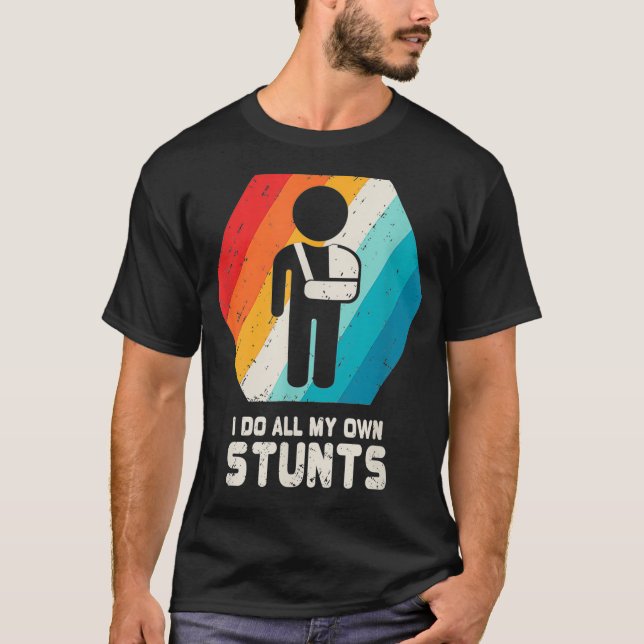 T-shirt Chirurgie de l'épaule - Bien cassé Arm Sling (Devant)
