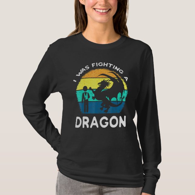 T-shirt Chirurgie d'épaule cassée Dragon Blessures Récupér (Devant)