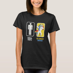 T-shirt Chirurgie des yeux Survivante Unicorn Cornea Obten