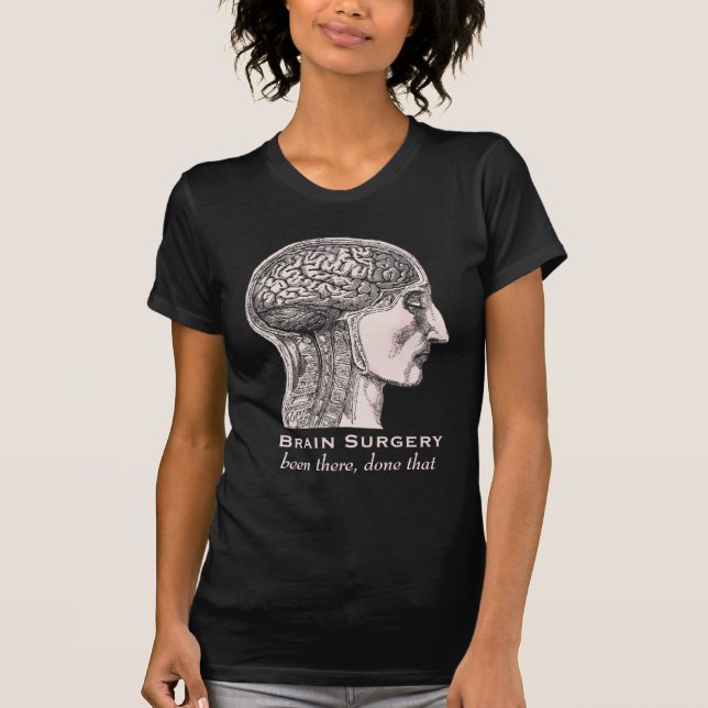 T-shirt Chirurgie du cerveau Survivant Antique Médicale gr (Devant)