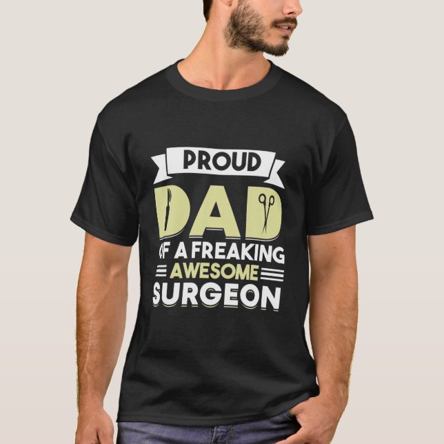 T-shirt Chirurgie Hôpital Docteur Médicale Père Chirurgien (Devant)
