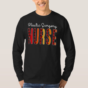 T-shirt Chirurgie plastique Infirmière Plaid Rouge amour C