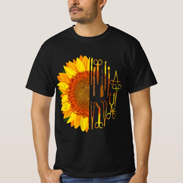 T-shirt Chirurgie Scrub Tech Chirurgien Tournesol Chirurgi (Devant)