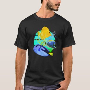 T-shirt Chirurgien Bleu Tangs Jaunes Récif Réservoir d'Eau