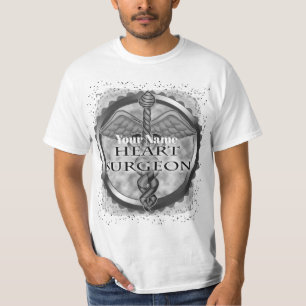 T-shirt Chirurgien cardiologue argenté