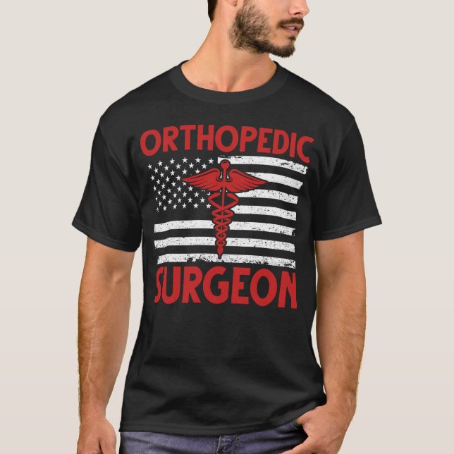 T-shirt Chirurgien orthopédique américain (Devant)