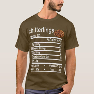 T-shirt chitterlings Nutrition Faits viande